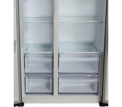 Холодильник Hyundai CS5003F 2-хкамерн. черный инвертер (CS5003F ЧЕРНОЕ СТЕКЛО)