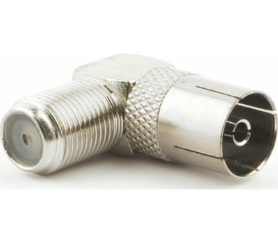 Переходник СИГНАЛ (11582) Переходник F гн. - TV гн. метал. угл