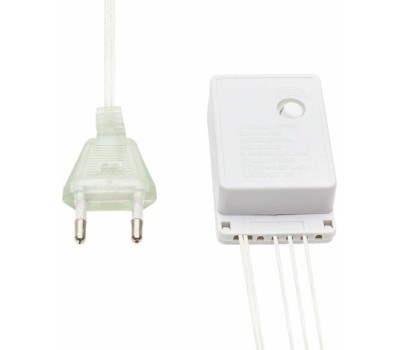 Гирлянда NEON-NIGHT (235-096) ДОЖДЬ 3х2 м, прозрачный ПВХ, 240 LED, теплый белый, IP20, с контроллером, не соединяется