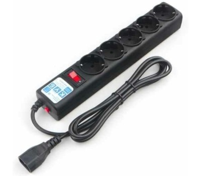 POWERCUBE SPG5-В1 0.5м (5 розеток) черный (коробка)