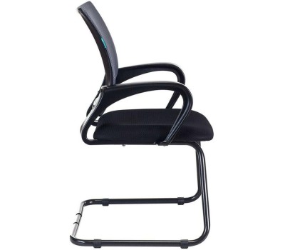 БЮРОКРАТ Кресло CH-695N-AV, на полозьях, сетка/ткань, черный [ch-695n-av/b/tw-11]