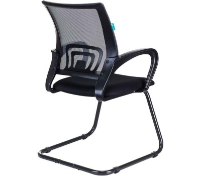 БЮРОКРАТ Кресло CH-695N-AV, на полозьях, сетка/ткань, черный [ch-695n-av/b/tw-11]