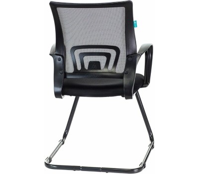 БЮРОКРАТ Кресло CH-695N-AV, на полозьях, сетка/ткань, черный [ch-695n-av/b/tw-11]