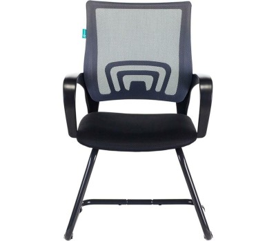 БЮРОКРАТ Кресло CH-695N-AV, на полозьях, сетка/ткань, черный [ch-695n-av/b/tw-11]