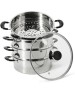 мантоварка POMIDORO POMI D'ORO P630102 Vapore Мантоварка-пароварка, 26см