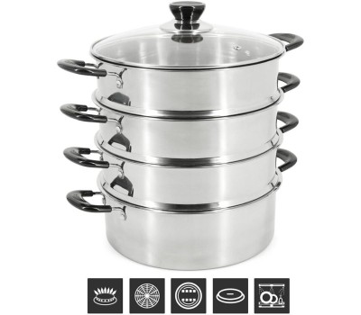 мантоварка POMIDORO POMI D'ORO P630102 Vapore Мантоварка-пароварка, 26см