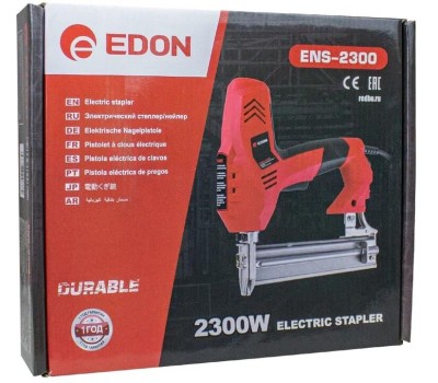 Степлер электрический EDON ENS-2300 черный/красный 39973 2300Вт