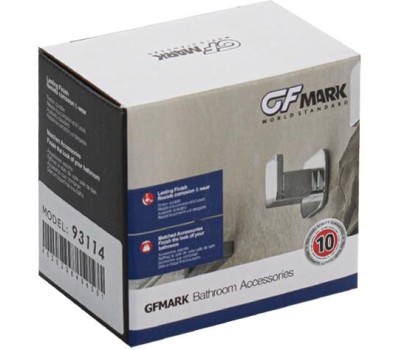 Аксессуары для ванной комнаты GFMARK 93114 Крючок одинарный, из нержавеющей стали, с квадратным основанием, цвет МАТОВОЕ ЗОЛОТО