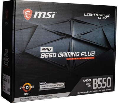 Материнская плата MSI Материнская плата MPG B550 GAMING PLUS, Socket AM4, AMD B550, ATX, Ret