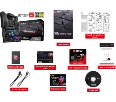 Материнская плата MSI Материнская плата MPG B550 GAMING PLUS, Socket AM4, AMD B550, ATX, Ret
