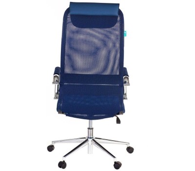 Кресло компьютерное БЮРОКРАТ Кресло руководителя KB-9N, сетка/ткань, до 120кг, синий