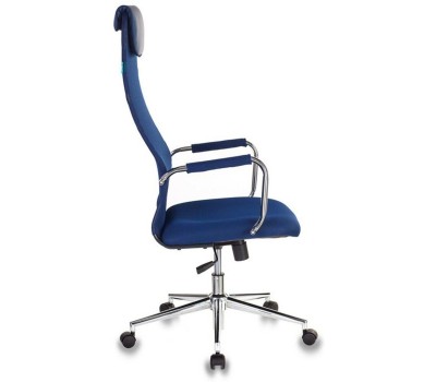 Кресло компьютерное БЮРОКРАТ Кресло руководителя KB-9N, сетка/ткань, до 120кг, синий