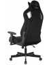 Кресло компьютерное игровое KNIGHT Кресло игровое Outrider черный Light-20 с подголов. крестов. металл