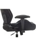 Кресло компьютерное игровое KNIGHT Кресло игровое Outrider черный Light-20 с подголов. крестов. металл