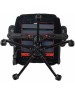 Кресло компьютерное игровое KNIGHT Кресло игровое Outrider черный Light-20 с подголов. крестов. металл