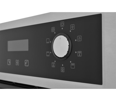 ZUGEL Духовой шкаф электрический ZOE452X, 50л, дверца с 3 стеклами, нержавеющая сталь