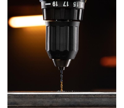 Набор сверл DENZEL Набор сверл по металлу, 2-3-4-5-6-8 мм, HSS-Tin, Golden Tip, 6 шт 72300