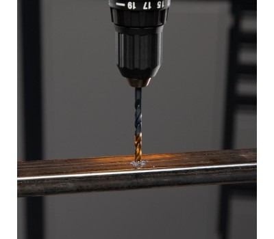 Набор сверл DENZEL Набор сверл по металлу, 2-3-4-5-6-8 мм, HSS-Tin, Golden Tip, 6 шт 72300