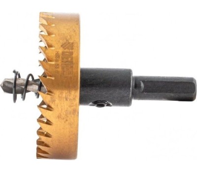 Коронка DENZEL Коронка по металлу HSS, 55 мм, нитридтитановое покрытие 724118