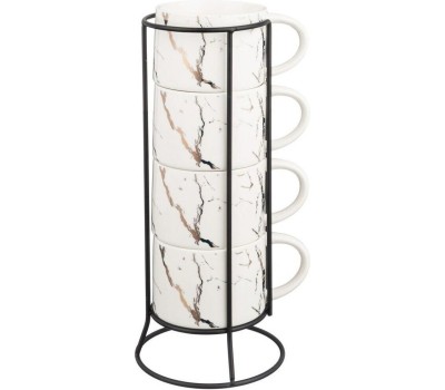 Набор кружек LEFARD НАБОР КРУЖЕК НА МЕТАЛЛ. ПОДСТАВКЕ 