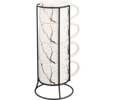 Набор кружек LEFARD НАБОР КРУЖЕК НА МЕТАЛЛ. ПОДСТАВКЕ 