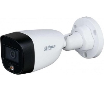 DAHUA Камера видеонаблюдения аналоговая DH-HAC-HFW1209CLP-LED-0360B-S2, 1920х1080 pix, 3.6 мм, белый