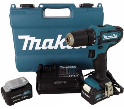 MAKITA Ударная дрель-шуруповерт HP333DWME, 4Ач, с двумя аккумуляторами