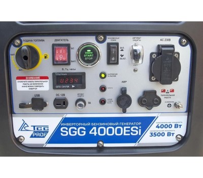 Генератор ТСС Бензиновый генератор SGG 4000ESi, 220 В, 3.7кВт, на колёсах с АКБ [060049]
