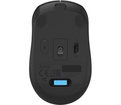 Мышь проводная A4TECH Мышь беспроводная Fstyler FG15CS Air2, радио, оптическая, USB, 1200dpi, черный [fg15cs air2 black]
