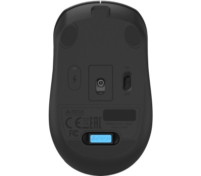 Мышь проводная A4TECH Мышь беспроводная Fstyler FG15CS Air2, радио, оптическая, USB, 1200dpi, черный [fg15cs air2 black]