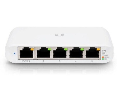 Коммутатор UBIQUITI Коммутатор UniFi Switch Flex |USW-Flex| PoE-коммутатор, 5х 1G RJ45, раздача 46 Вт (027595)