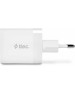 TTEC Сетевое зарядное устройство SmartCharger 45W PD Duo Travel Charger USB-C+USB-A. Цвет: белый