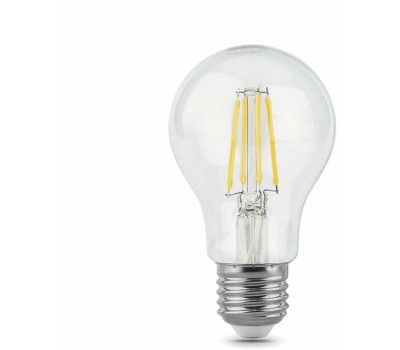 GAUSS Лампа филаментная E27, груша, 6Вт, A60, 10 шт. [102802206]