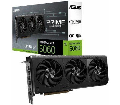 Видеокарта ASUS Видеокарта NVIDIA GeForce RTX 5060TI PRIME-RTX5060TI-O8G 8ГБ PRIME, GDDR7, OC, Ret
