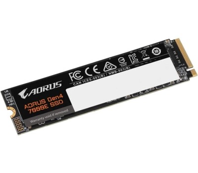 Накопитель SSD AORUS Твердотельный накопитель SSD M.2 2280 4TB 7000E Client SSD PCIe Gen4x4 with NVMe, 7100/6500, MTBF 1.6M, 3D TLC NAND, 3000TBW, 0,41DWPD, RTL