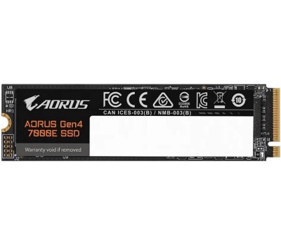 Накопитель SSD AORUS Твердотельный накопитель SSD M.2 2280 4TB 7000E Client SSD PCIe Gen4x4 with NVMe, 7100/6500, MTBF 1.6M, 3D TLC NAND, 3000TBW, 0,41DWPD, RTL